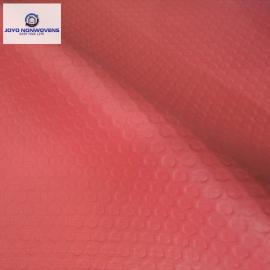 Woodpulp PP spunlace nonwoven fabric pink embossed