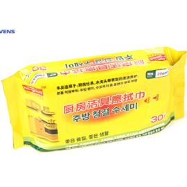 kitchen cleaning wet wipes with spunlace nonwoven fabric 